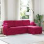 Sofa Vyno raudona 198 x 134 x 80 cm Aksomas