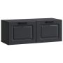 Sieninė TV spintelė Juoda 78,5 x 31 x 30 cm Apdirbta mediena