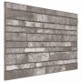 Sienų plokštės 10 pcs Tamsiai pilka 100 x 50 cm EPS putos