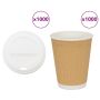 popieriniai kavos puodeliai su dangteliais 1000 vnt 16oz 400 ml