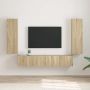 TV sieninė spintelė 2 pcs Sonoma 30 x 31 x 100 cm