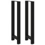 Baro stalo kojos, juodos, 2 vnt., 40x(110-111) cm, plienas