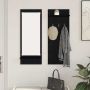 Prikabinamas paltas su lentyna Juodas ąžuolas 70 x 10 x 90 cm