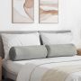 Pagalvės 2 pcs Šviesiai pilka Ø 25 x 70 cm Mikropluošto audinys
