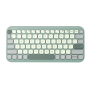 Asus Marshmallow KW100 | Keyboard | Wireless | US International | Green Tea Latte