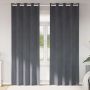 Užtemdymo užuolaidos 2 pcs Šviesiai pilka 140 x 225 cm Aksomas