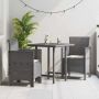 Sodo Kėdė 2 pcs Šviesiai pilka 53 x 49 x 85 cm Polipropilenas