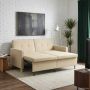Ištraukiama sofa-lova Kreminė Audinys