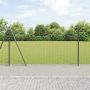 Tvora su stulpais Pilka 1,2 x 10 m Plienas ir PVC