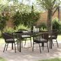Sodo valgomojo komplektas 5 pcs Ruda