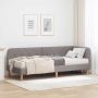 Kampinė lovos konstrukcija Taupe 80 x 200 cm audinys