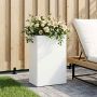 Sodo vazonas Balta 50 x 40 x 75 cm Šaltai valcuotas plienas