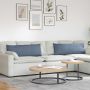 Sofa Pagalvės 2 pcs Mėlyna 120 x 40 cm Kordūrinis audinys
