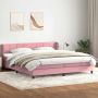 Box Spring Lova su čiužiniais Rožinis 180x210 cm Velvet
