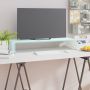 TV stovas/monitoriaus pakyla, žalias, 80x30x13cm, stiklas