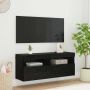 TV sieninė spintelė Juodas ąžuolas 100 x 30 x 40 cm