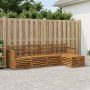 Lauko sofos komplektas 5 pcs Natūrali
