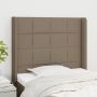 Galvūgalis su auselėmis, taupe, 93x16x118/128cm, audinys