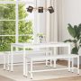 Valgomojo stalas Balta 140 x 80 x 75 cm Kietos pušies mediena
