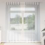 Voile Užuolaida 2 pcs Tamsiai pilka 260 x 140 cm Poliesteris