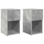 Lovos spintelė 2 pcs Betono pilka 29 x 31,5 x 49 cm