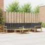 Lauko sofos komplektas 6 pcs Balta ir antracito 79 x 79 x 37 cm