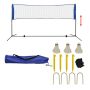 Badmintono tinklas su plunksninukais, 300x155 cm