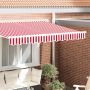 Markizės apdailė Raudona ir balta 230 x 20 cm Drobė