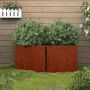 Loveliai, 2vnt., 42x40x39cm, Corten plienas