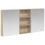 Vonios spintos komplektas su lentyna 3 pcs 140 x 14,5 x 70 cm