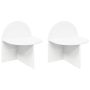 Naktinis staliukas 2 pcs Balta 40 x 35,5 x 45,5 cm