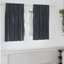 Užtemdymo užuolaidos 2 pcs Tamsiai pilka 140 x 140 cm Aksomas