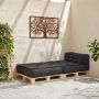 Modulinė sofa, antracito spalvos, 70x70x54 cm, audinys