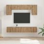 TV spintelių komplektas 4 pcs Sonoma ąžuolas Apdirbta mediena