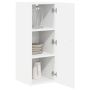 Virtuvės spintelė 2 pcs Aukštai blizganti balta 30 x 31 x 80 cm