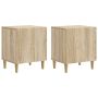 Šalia lovos spintelė 2 pcs Sonoma ąžuolas 43 x 34,5 x 50 cm
