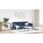 Svetainės sofa Mėlyna 250 x 77 x 76 cm Poliesteris