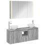 Vonios spintos komplektas 4 pcs Pilka Sonoma