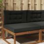 Lauko sofa pagalvėlė 2 pcs Juodas Poliesteris