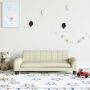 Vaikiška sofa, kreminės spalvos, 90x53x30cm, dirbtinė oda
