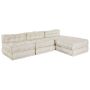 Modulinė sofa 4 pcs Kreminė Audinys