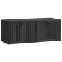 Sieninė TV spintelė Juoda 78,5 x 31 x 30 cm Apdirbta mediena