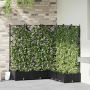Sodo vazonas 5 pcs Juoda 120 x 120 x 125,5 cm Plienas