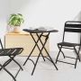 Bistro stalas Antracitas 55 x 55 x 72,5 cm Miltelinis plienas