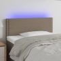Galvūgalis su LED, taupe spalvos, 90x5x78/88cm, audinys