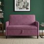 Sofa su saugojimo vieta Violetinė 122 x 78 x 87 cm Poliesteris