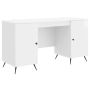 Stalas Itin blizgi balta 142,5 x 50 x 75 cm Apdirbta mediena
