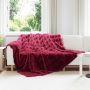 Dirbtinio Zefyro Pūkuotas Patalynė Olite 4 pcs Bordo raudona