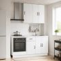 Virtuvės vienetas LUCCA 5 pcs Itin blizgi balta