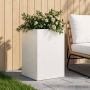 Sodo vazonas Balta 50 x 50 x 75 cm Šaltai valcuotas plienas